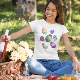 Ostereier farbenfroh dekoriert Ostereier Jäger Spa T-Shirt