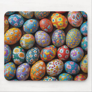 Ostereier - farbenfrohe Blume Mousepad