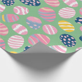 Ostereier farbenfrohe Muster Geschenkpapier (Ecke)