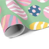 Ostereier farbenfrohe Muster Geschenkpapier (Rolleneckpunkt)