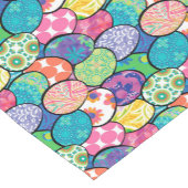 Ostereier farbenfrohe Muster Kurzer Tischläufer (Ecke)