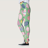 Ostereier farbenfrohe Muster Leggings (Links)