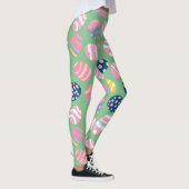 Ostereier farbenfrohe Muster Leggings (Rechts)
