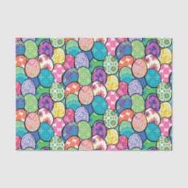 Ostereier farbenfrohe Muster Seidenpapier