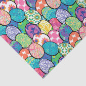 Ostereier farbenfrohe Muster Seidenpapier (Ausschnitt)