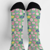 Ostereier farbenfrohe Muster Socken (Oben)
