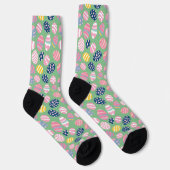 Ostereier farbenfrohe Muster Socken (Rechts)