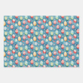 Ostereier Farbiges Wasserfarbmuster Geschenkpapier Set (Vorderseite 2)