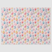 Ostereier Farbiges Wasserfarbmuster Seidenpapier (Vorderseite)