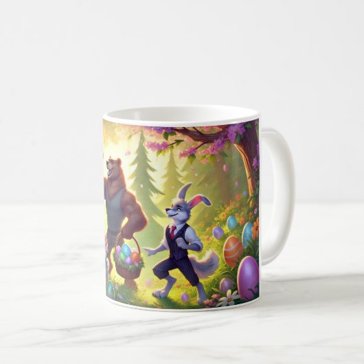 Ostereier-Feier der Waldfreunde Kaffeetasse (VorderseiteRechts)