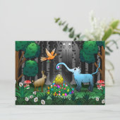 Ostereier Feiertagskarte (Stehend Vorderseite)