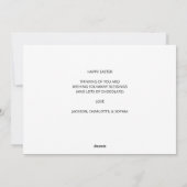 Ostereier Feiertagskarte (Rückseite)