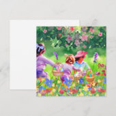 Ostereier Feiertagskarte (Vorne/Hinten)