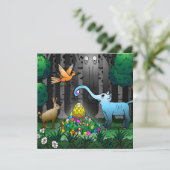 Ostereier Feiertagskarte (Stehend Vorderseite)