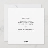 Ostereier Feiertagskarte (Rückseite)