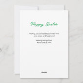 Ostereier Feiertagskarte (Rückseite)