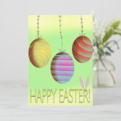 Ostereier Feiertagskarte (Stehend Vorderseite)