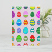 Ostereier Feiertagskarte (Stehend Vorderseite)