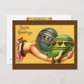 Ostereier Feiertagspostkarte (Vorne/Hinten)