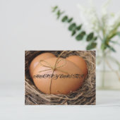 Ostereier Feiertagspostkarte (Stehend Vorderseite)