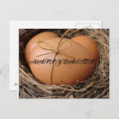 Ostereier Feiertagspostkarte (Vorne/Hinten)