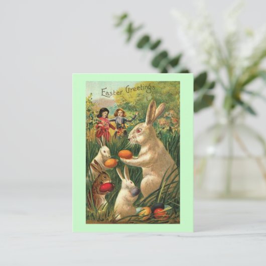 Ostereier Feiertagspostkarte (Stehend Vorderseite)