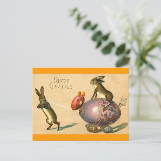 Ostereier Feiertagspostkarte (Stehend Vorderseite)