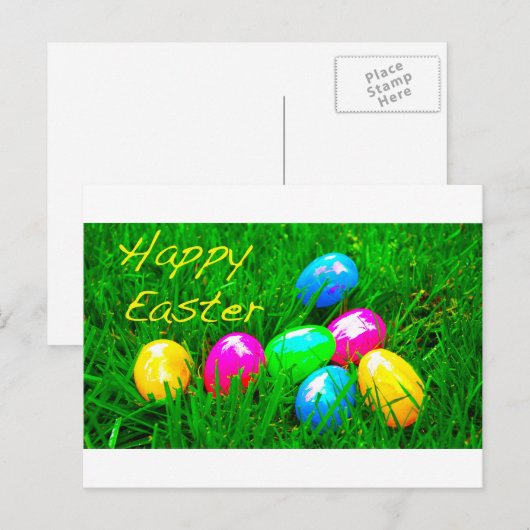Ostereier Feiertagspostkarte (Vorne/Hinten)