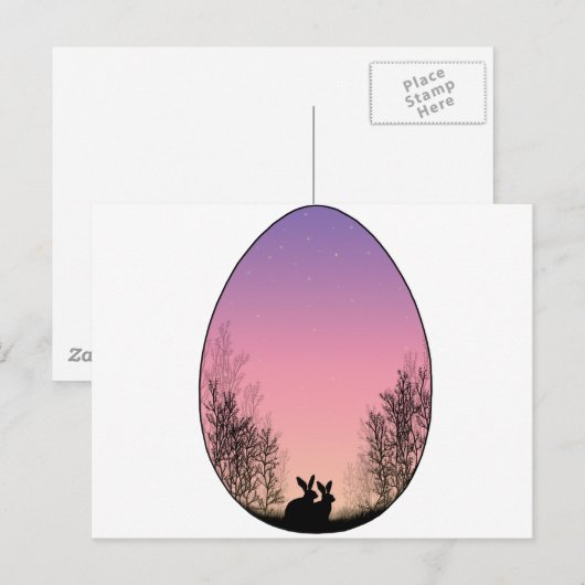 Ostereier Feiertagspostkarte (Vorne/Hinten)