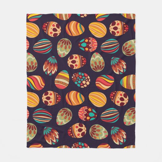 Ostereier: festliches nahtloses Design. Fleecedecke (Vorderseite)