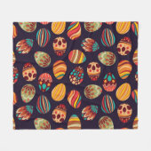 Ostereier: festliches nahtloses Design. Fleecedecke (Vorderseite (Horizontal))