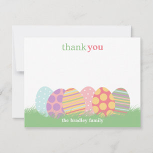 Ostereier Flat Danke Karte oder Note Card