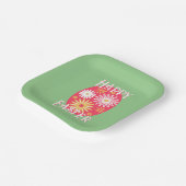 Ostereier floral Moderne glückliche Ostern Pappteller (Gewinkelt)
