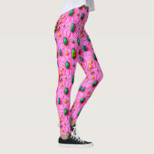 OSTEREIER ~ Floral Rosa 3D ~ Leggings (Rechts)