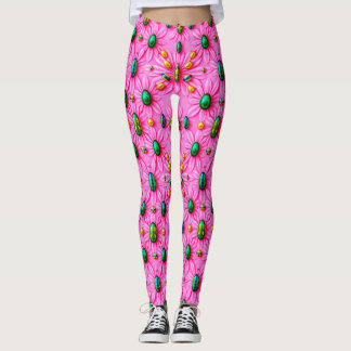 OSTEREIER ~ Floral Rosa 3D ~ Leggings