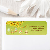 Ostereier, Forsythia Branch Rücksendeadresse (Insitu)