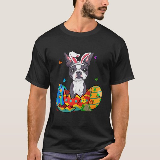 Ostereier Französischer Bulldog Bunny Dog Gabe Hun T-Shirt (Vorderseite)