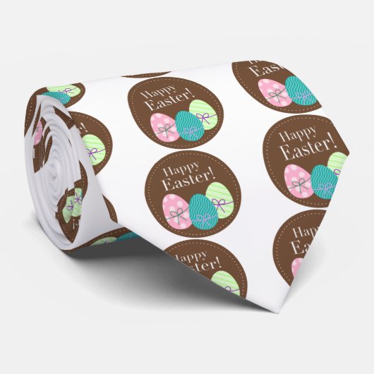 Ostereier fröhliche Ostern Browns Krawatte (Gerollt)