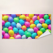 Ostereier/Frühling in hellen Farben Badehandtuch (Badehandtuch)