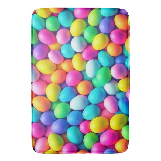 Ostereier/Frühling in hellen Farben Badematte (Vorderseite Vertikal)