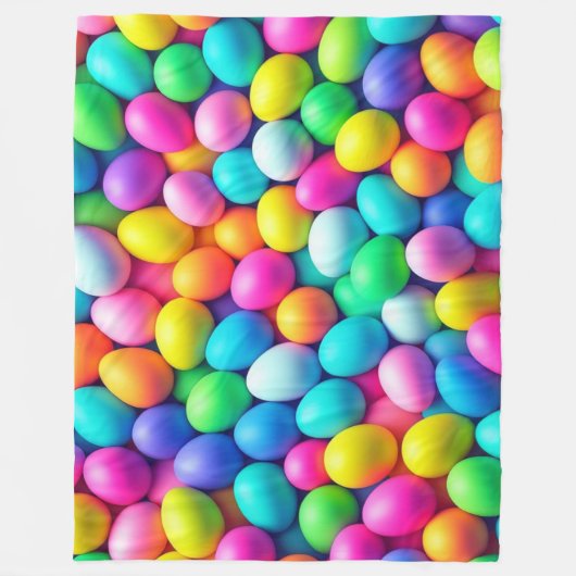 Ostereier/Frühling in hellen Farben Fleecedecke (Vorderseite)