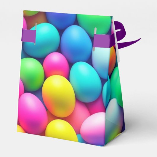 Ostereier/Frühling in hellen Farben Geschenkschachtel (Rückseite)