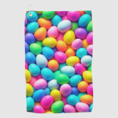 Ostereier/Frühling in hellen Farben Golfhandtuch (Vorderseite)