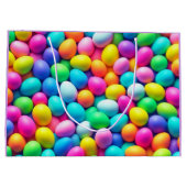 Ostereier/Frühling in hellen Farben Große Geschenktüte (Rückseite)