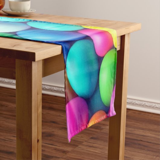 Ostereier/Frühling in hellen Farben Kurzer Tischläufer (Beispiel)