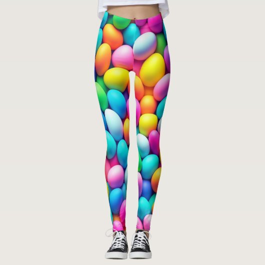 Ostereier/Frühling in hellen Farben Leggings (Vorderseite)