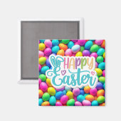 Ostereier/Frühling in hellen Farben Magnet (Vorderseite/Rückseite)