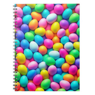 Ostereier/Frühling in hellen Farben Notizblock