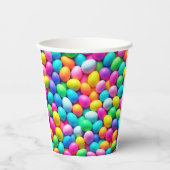 Ostereier/Frühling in hellen Farben Pappbecher (Vorderseite)