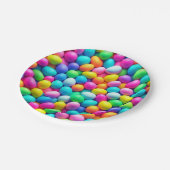 Ostereier/Frühling in hellen Farben Pappteller (Schrägansicht)